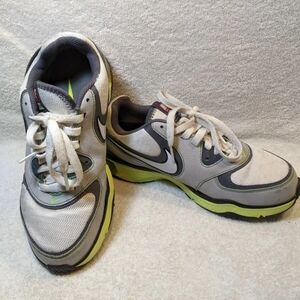 Nike Men’s Gray and Neon Green Running Shoes